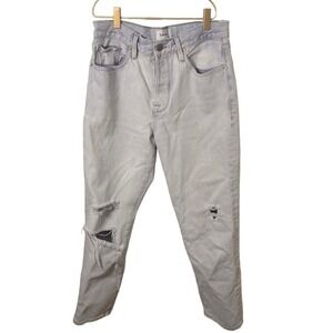 FRAME Le Original Distressed Jeans Light Wash Denim Size 28 Rips